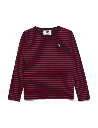 Kim Kids Long Sleeve Gots T-shirts Long-sleeved T-shirts Punainen Wood Wood