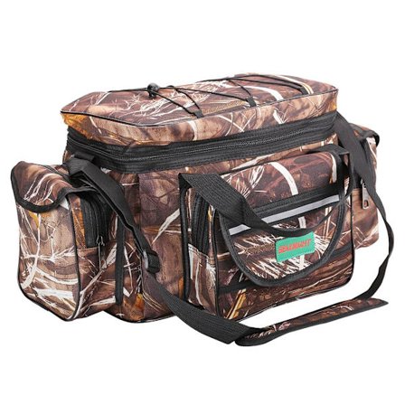 Enkelt skulder karpefiskeri taske, havfiskeri grej tasker, holdall camouflage udendørs carryall taske, vandreture rejsetaske 50CM*28CM*27CM