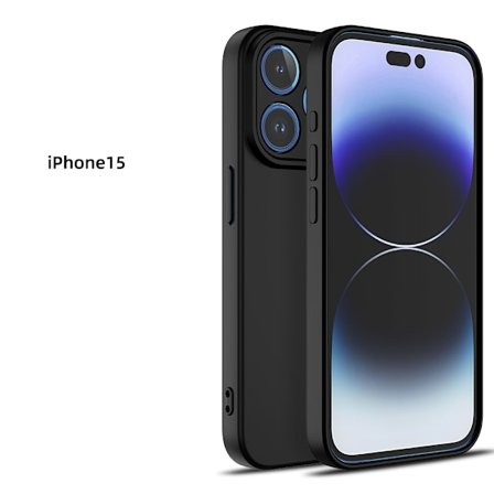 iPhone 15-skal - mikrofiber-silikone