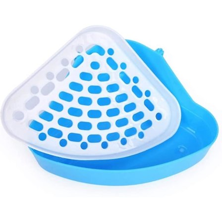 Kolmion muotoinen pottailuharjoittelukulmahiekkalaatikko lemmikkieläinten sänky Pieni