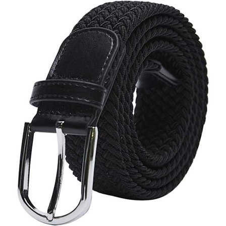 Unisex elastisk flätad elastisk bälte stretch bälte stretch b