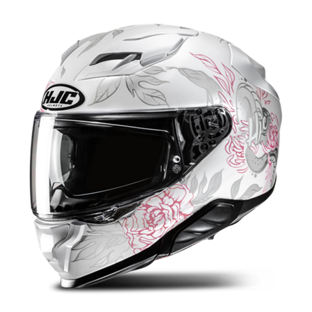 Helhjelm HJC F71 Eliz Hvit/Rosa XS