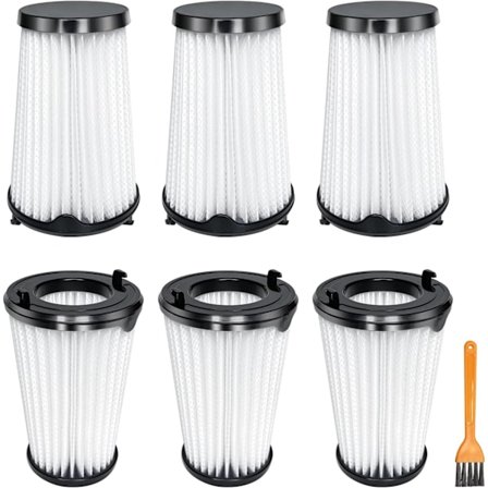 Inkluderar 6 filter och 1 liten borste, kompatibel med Ergorapido dammsugare