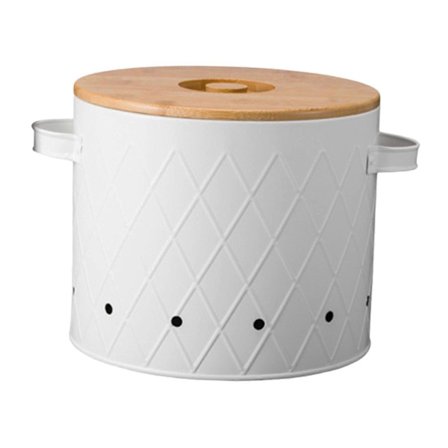 Potatislåda Matförvaringsbehållare med Lock Grönsaksförvaringslåda Köksförvaringsburk för Skafferi Bänk[YJD]