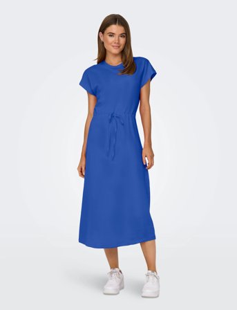 ONLY Onlmay Life S/S Midi Dress Box Jrs - Blue - S