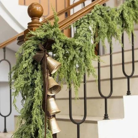 Moorle Jouluköynnös Norfolk Pine 1,75–2 m – Realistinen mänty kotiin, takanreunukselle ja portaisiin