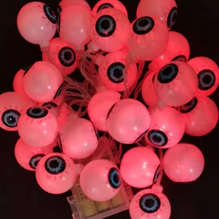 Eyeball String Lights Halloween Lights RØD