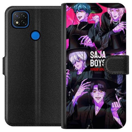 Kompatibelt Lommeboketui til Xiaomi Redmi 9C Kpop Demonjegere Saja-gutter Mørk Idol Aura Lilla Demoneenergi