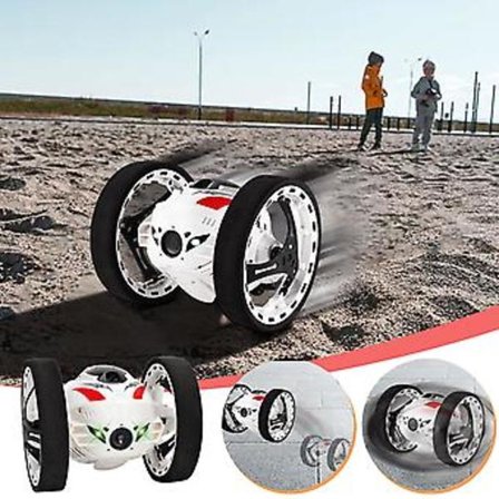 Intelligent Hoppedbil Tre Farver Stunt 360 Graders Fjernstyret Legetøjsbil