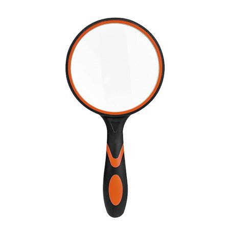 Förstoringsglas 20x Handhållen Läsförstorare Med Rengöringsduk-75mm Stor Förstoringslins Med Halkskydd Mjukt Handtag För Seniorer Bok Tidning Re