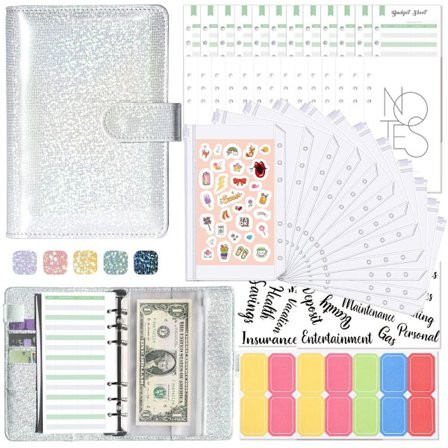 Savings Challenge Binder Säästökirja SILVER