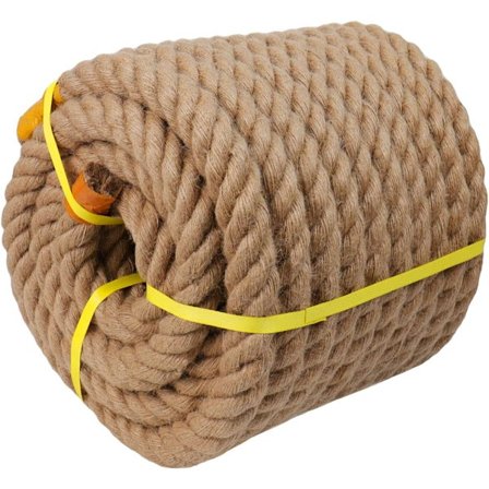 "Tvunnet Manila Tau Jute Tau (1-23mm x 50 fot) Naturlig Tykt Hampetau for Brygger, Rekkverk, Sengesusser, Dekorering"