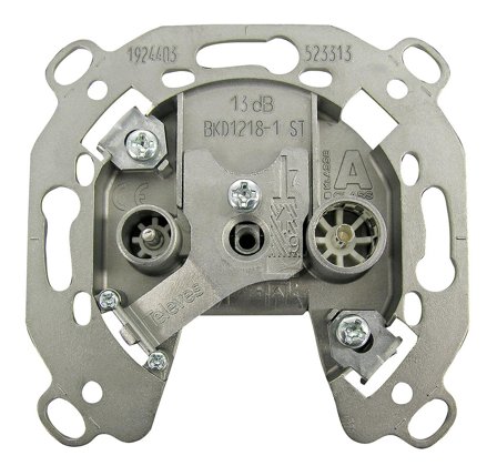 Televes 523313 Uttak med klemme 13 dB, Strømbrytere & vegguttak