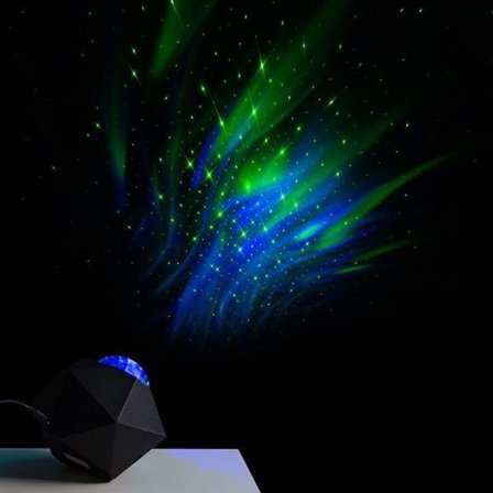 Projektorlampe med nordlys / Aurora Borealis