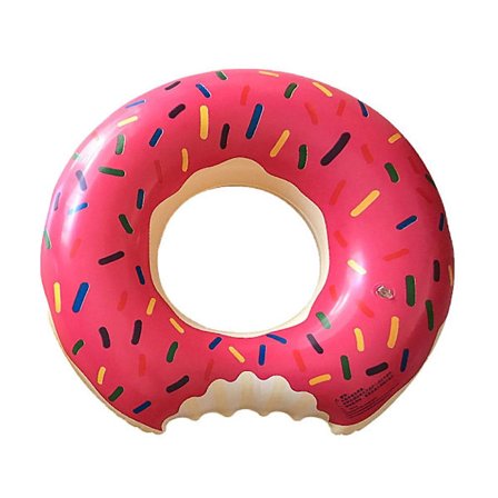 Donut Pool Float Uppblåsbar Donut Pool Ring Donut Badring För Strand Pool