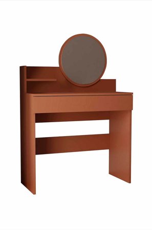 Hanah Home - Make Up Table Harmony Mini Round - Ruskea - Kirjoituspöydät - - Homeroom