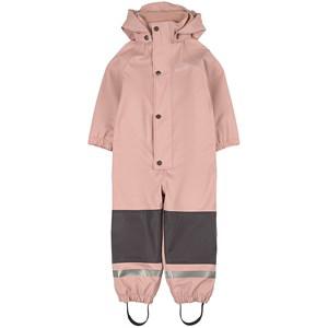 Kuling Douglas Lined Recycled Rain Coverall Woody Rose 110/116 cm - Coveralls - 110/116 cm - Pink
