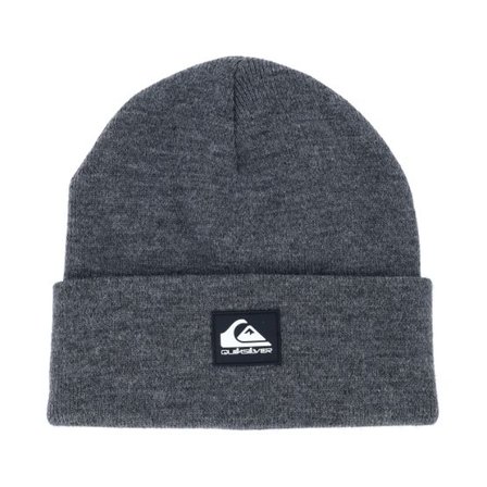 Quiksilver - Grå cuff Beanie - Brigade Beanie Dark Grey Heather Cuff @ Hatstore