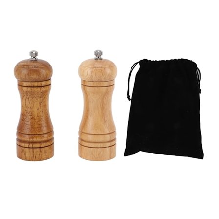 2 kpl puinen pippurimylly säädettävä karkeus tehokas jauhatus pippurimyllyt ravistin keittiötarvikkeisiin tumma puun väri, vaalea puun väri
