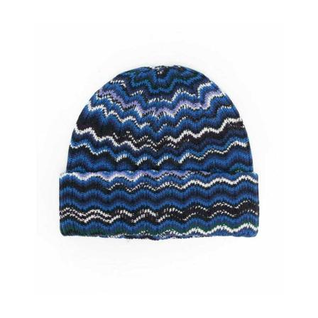Missoni, Beanies Blauw, Heren, Maat:ONE Size