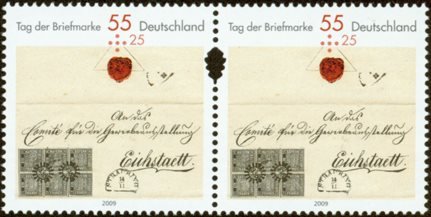 Tyskland - Frimærkets dag - Postfrisk parstykke