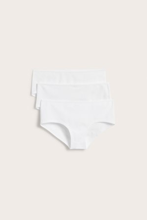 Kappahl | 3-pk. hipstertruser | Hvit