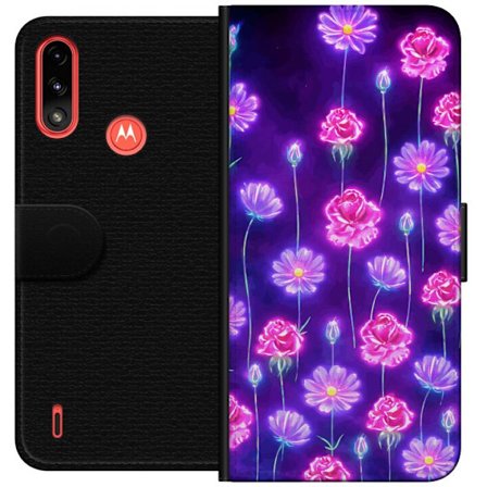Yhteensopiva Lompakkokotelo Motorola Moto E7 Power Bloom Reverie Electric Petals