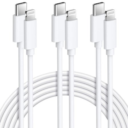 iPhone Snabbladdningskabel 3-pack 2M USB C till Lightning-kabel [MFi-certifierad] Ny iPhone-kabel kompatibel med iPhone 14 13 12 11 Pro Max X XS XR,..