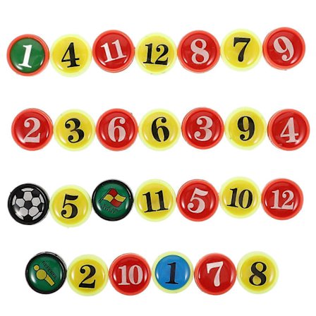 27 stk. Erstatningsmagneter for Treningsbrett Fotballbrett Erstatningsmagneter Små Magneter