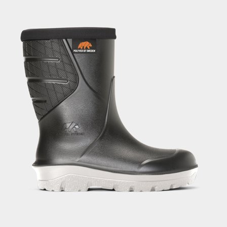 Botas de vela / botas de borracha Polyver Classic 3S Black / Off-White, preto com sola branca, unissexo, EU 46/47