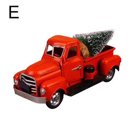 Snygg vintage metall rustik pickup truck skrivbordsdekorationer hemkontorsdekor