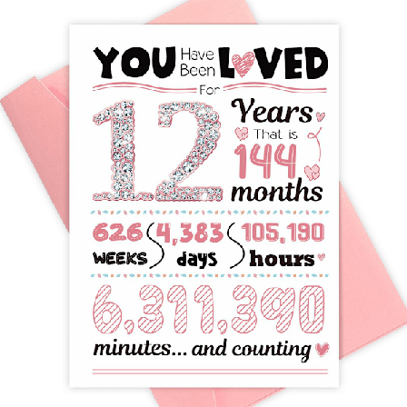 Tillykke med 13-års fødselsdagen kort, Jumbo 13-års fødselsdagsdekorationer til piger, Søde 13-års fødselsdagsgaver til datter niece, Sjov 13-årig 