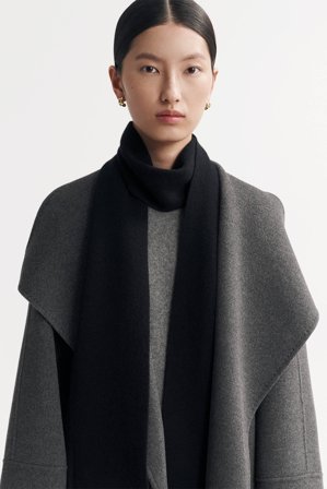 Soft Goat - Slim Scarf - Cashmere scarf - One Size - Black