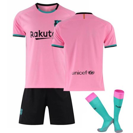 Barcelona-trøye 20-21 hjemme og borte nr. 10 Messi spilledrakt uten mønster 160-170cm uten mønster ingen mønster 1 1