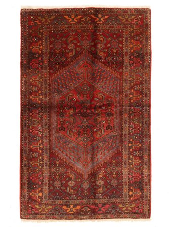 Anudada A Mano Hamadan Alfombra 136X220 Oriental De Lana Pequeño