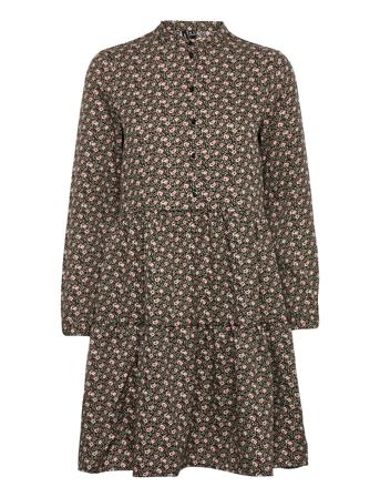 Vmisa Ls Blk Dress Wvn Bf Patterned Vero Moda