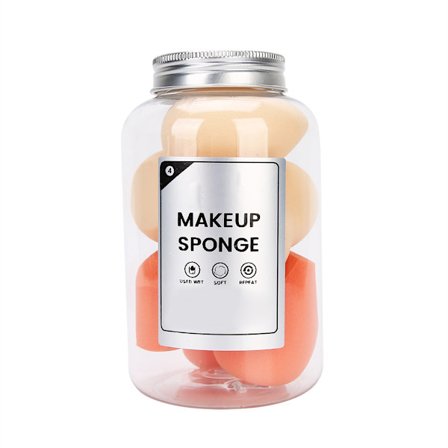 MAANGE 8stk Makeup Svampe Våd Tør Dobbelt Brug Makeup Blød Pudder Puff Makeup Værktøj 2 Farver