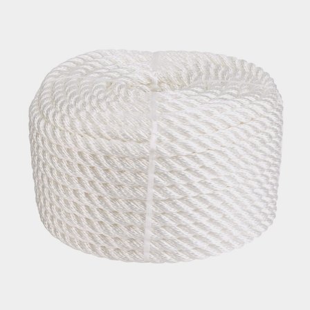 3-Slagen PP lina vit Ø12 mm 30 meter