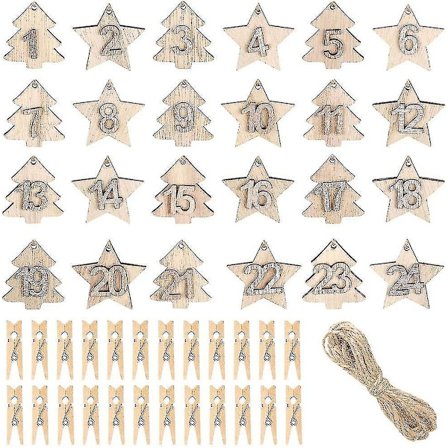 Julekalender Tal Træ Jule Nedtælling