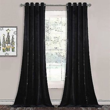 Luksuriøse Termisk Isolerede Gardiner Tykke Solide Energieffektive Mørklægningsgardiner