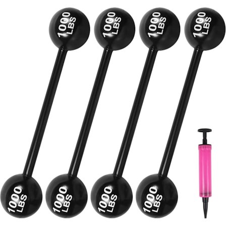 4 st jättestora uppblåsbara hantlar, roliga karnevalscirkusfödelsedag/halloweenfestdekorationer F