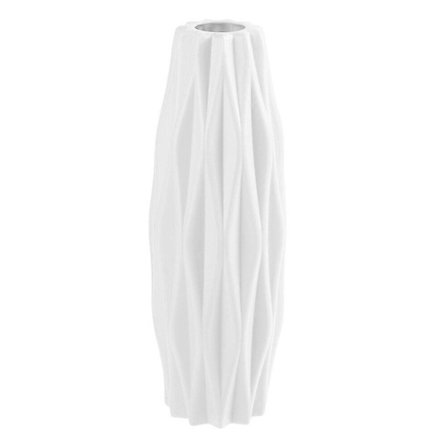 1 stk. Vase i nordisk stil, moderne kreativ enkelhed, vase dekoration, blomsterbeholder, bordpynt, hvid