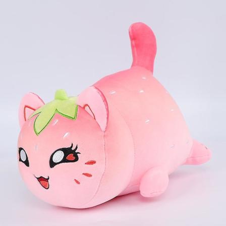Aphmau Meemeows Pehmolelu Ranskalaisia Hampurilainen Ruoka Tyyny Söpö Kissa Nukke Lapsille Lahja Strawberry cat