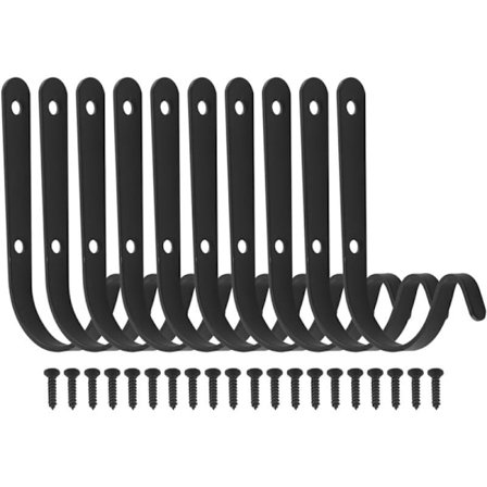 10 stk. serie jernvægskroge udendørs dekorative krog til ophængning af plantefrakke lanterne plante kroge ophæng metal kroge