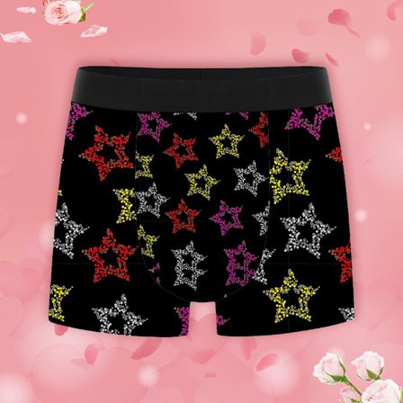 Fashion Tryckta Herrkalsonger Bekväma Elastiska Midjebyxor Lättvikts Design Perfekt Present till Honom på Alla Hjärtans Dag och Årsdag