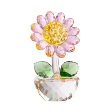 Glas Solsikke Figur Lille Solsikke Ornament til Valentinsdag Kontor gul[HK]
