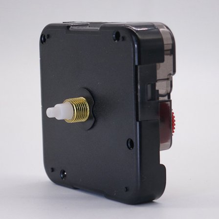 Kvartskellon koneisto 14,5 mm akselin pituudella.