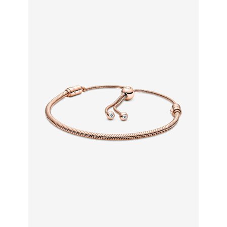 Pandora - Pandora Moments Snake Chain Slider Armbånd - 14k rosaguld plating