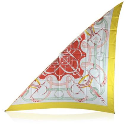 Hermès Vintage, Pre-owned Scarf Geel, Dames, Maat:ONE Size
