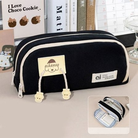 Kawaii Dog Pencil Bags Canvas Pencil Pouch SORT